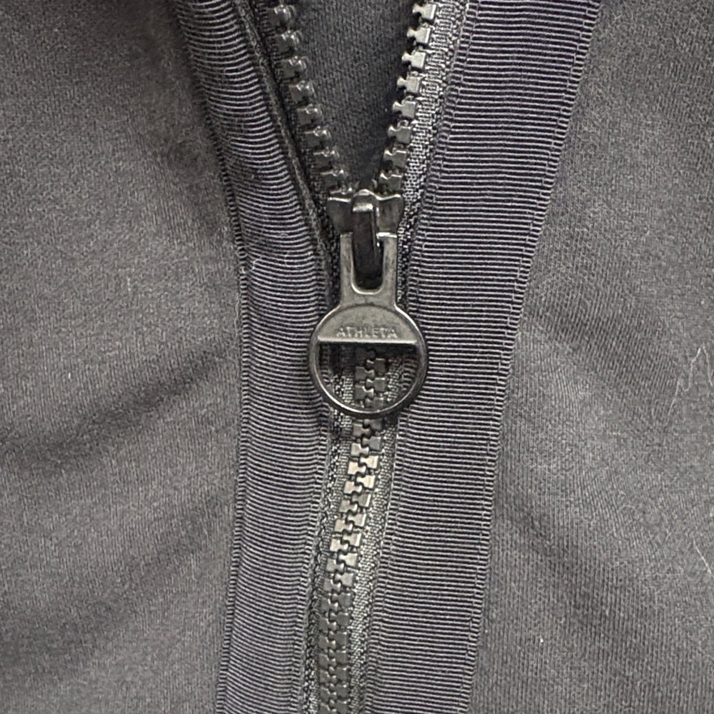 Athleta Black Asymmetrical Zip Utility Jacket - Picture 6 of 6